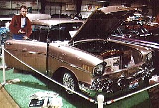 57 Chevy Sedan--front/side